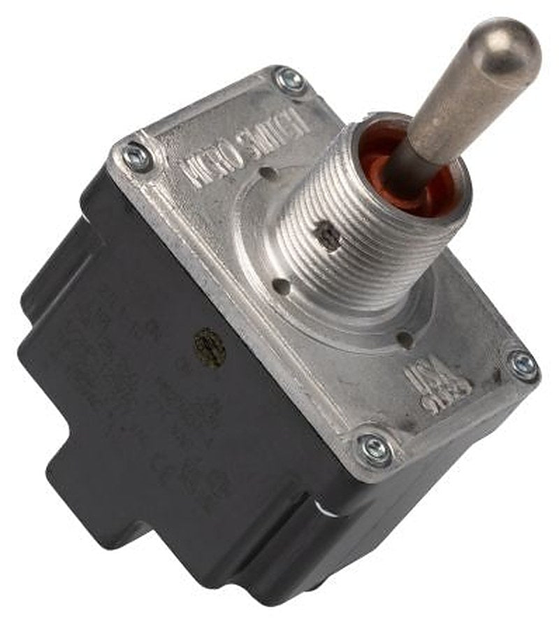 Honeywell Toggle Switch, Bushing Mount, On-On-On, DPDT, Screw Terminal, 277 V ac