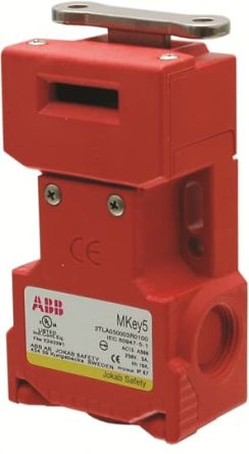 ABB MKey5+ Switch Safety Interlock Switch, Key Actuator Included, Plastic, Interlock