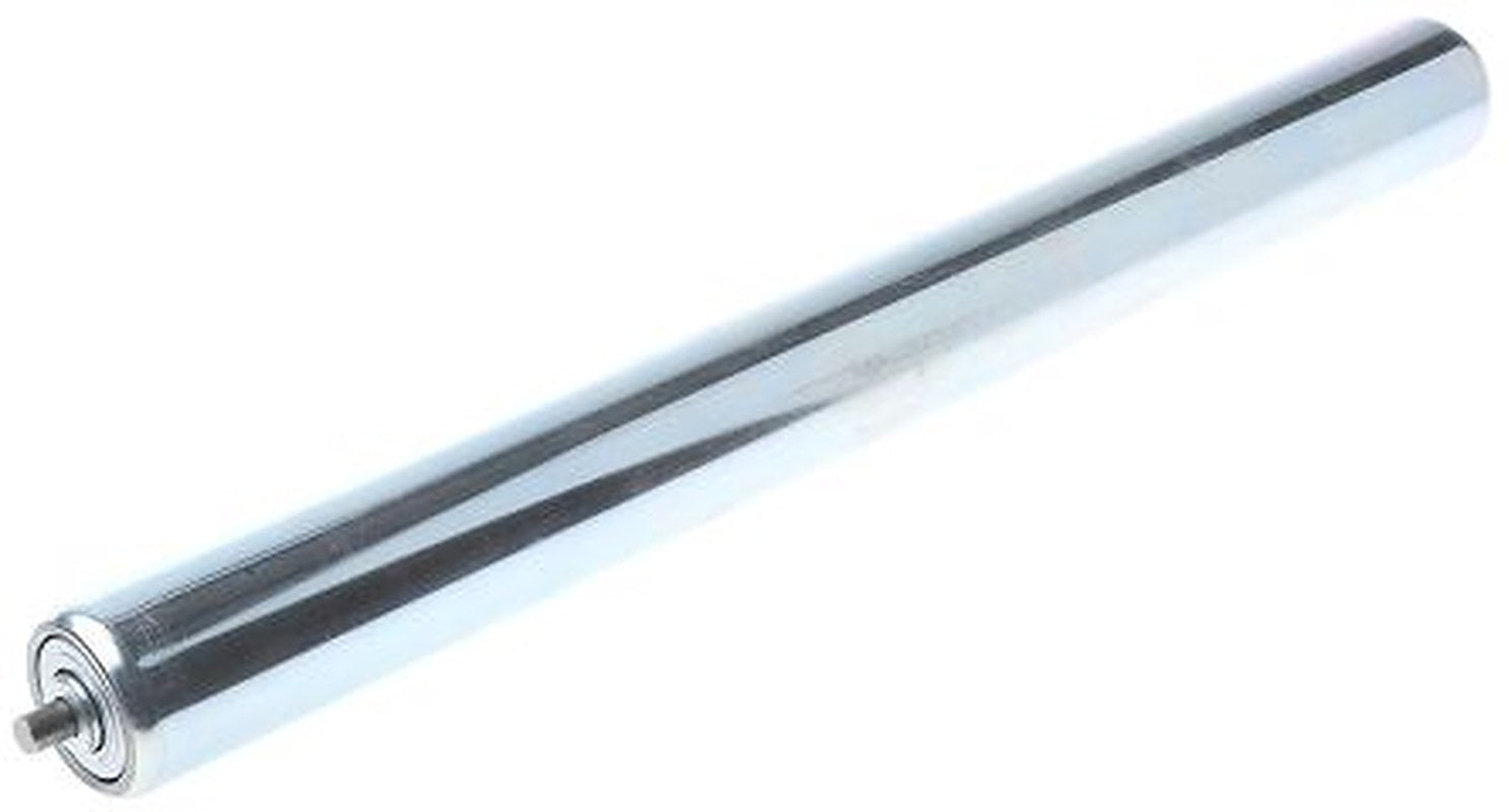 Bosch Rexroth Galvanised Steel Round Conveyor Roller Conveyor Roller 40 mm Dia. x 425 mm L, Galvanised Steel 500 N, 8 mm