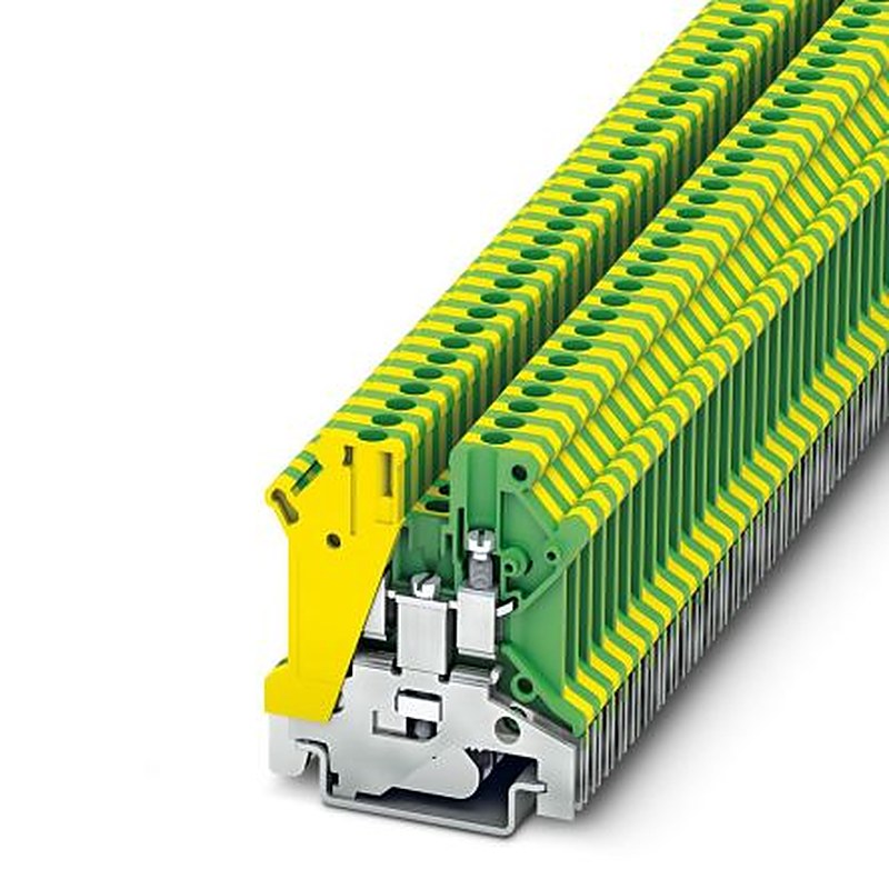Phoenix Contact 3000611 USLKG 3 N Series Earth Terminal Block Green, Yellow, 0.2mm², 4 mm², 1-Level, Screw