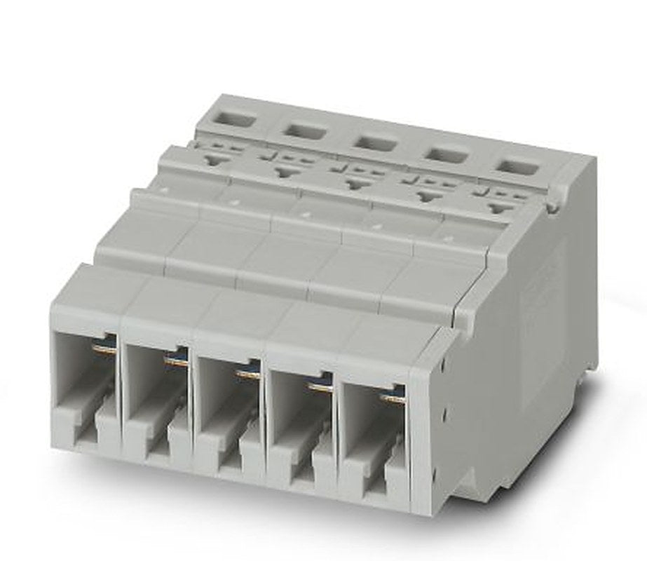 Phoenix Contact PPC 6/5 Series Pluggable Terminal Block, 5-Contact, 8.2 mm Pitch, 1 Row, 3000697