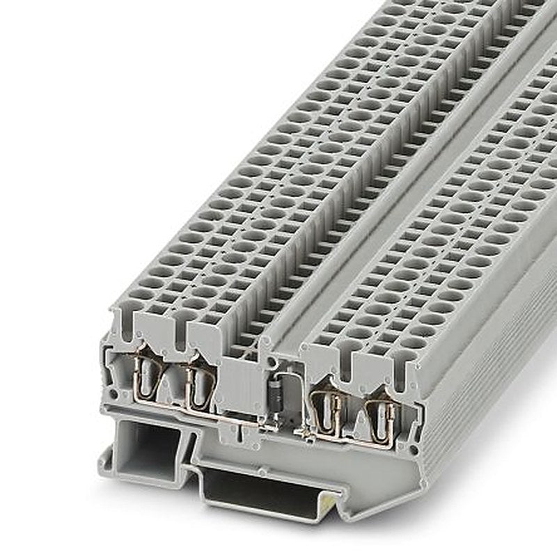 Phoenix Contact 3002216 Component Terminal Block Grey, 0.08mm², 4 mm², 1-Level, Spring Cage