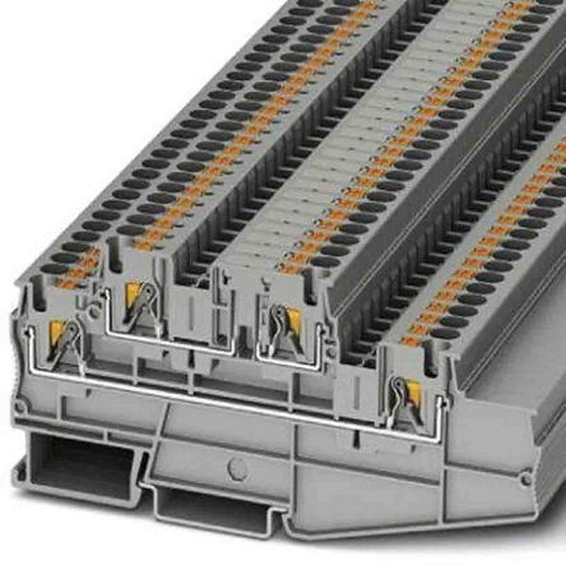 Phoenix Contact 3002615 PT 4 Series Multi Level Terminal Block Grey, 0.2mm², 6 mm², 3-Level, Push-in, IECEx, ATEX