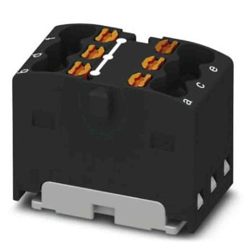 Phoenix Contact Distribution Block, 6 Way, 450V, 17.5A, Black