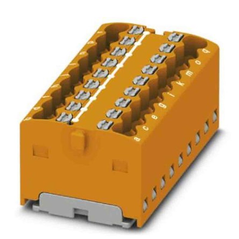 Phoenix Contact Distribution Block, 18 Way, 450V, 17.5A, Orange