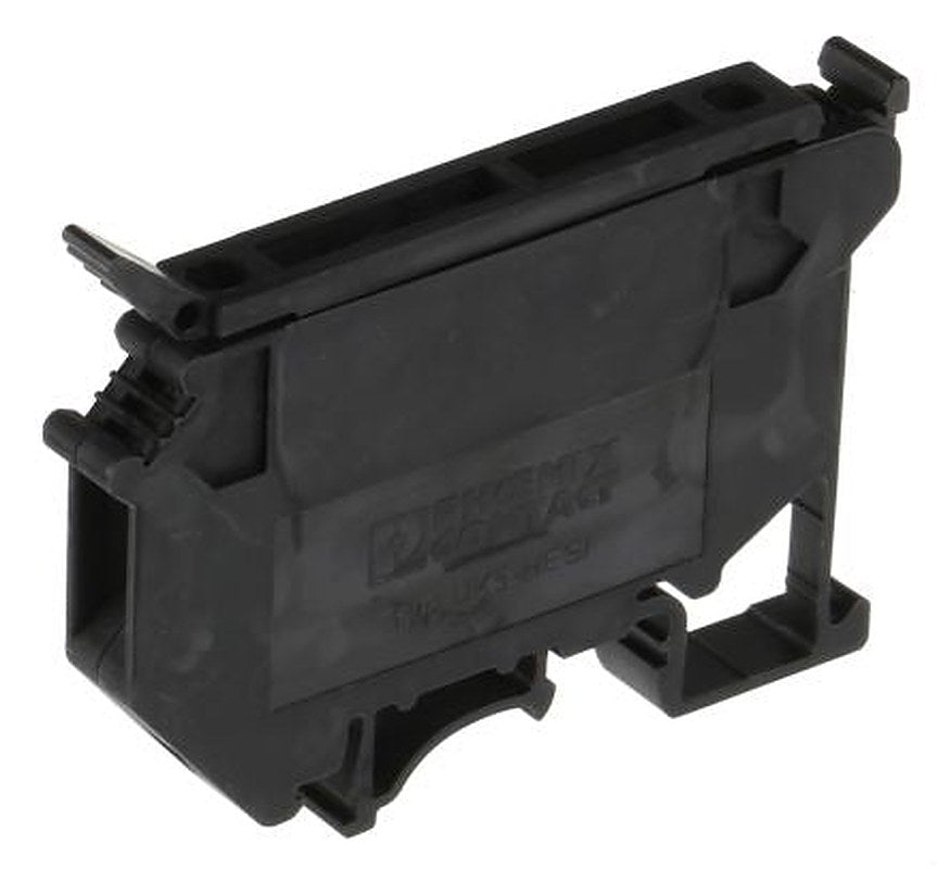 Phoenix Contact 3004100 UK 5-HESI Series Fuse Modular Terminal Block Black, 1mm², 1-Level Fused, Screw, ATEX