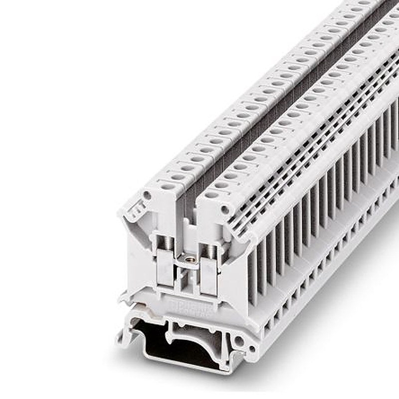 Phoenix Contact 3007327 UK 5 N WH Series Feed Through Terminal Block White, 4mm², 1-Level, Screw