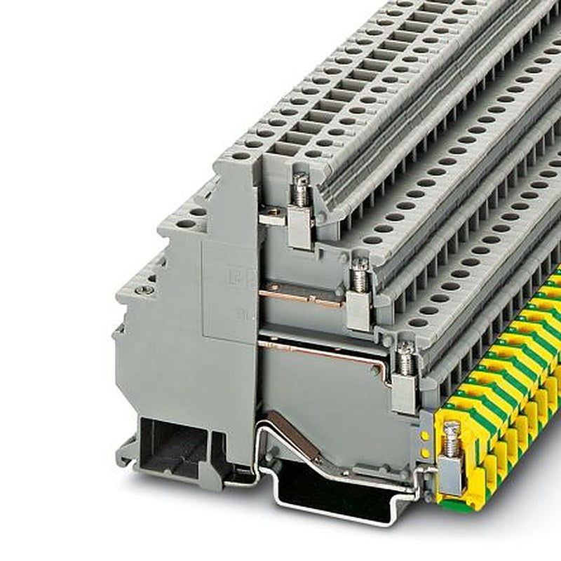 Phoenix Contact 3011041 Terminal Block Grey, 2.5mm², 4-Level, Screw, ATEX