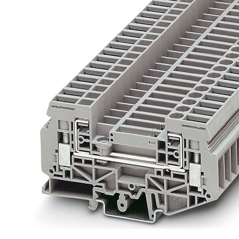 Phoenix Contact 3026706 URDK 6 Series Feed Through Terminal Block Grey, 1-Level, Screw