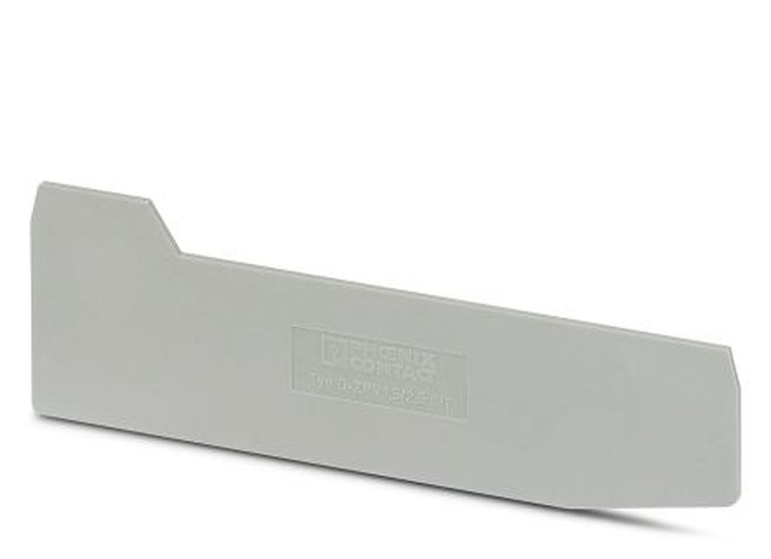 Phoenix Contact D-ZPV 1.5/2.5 (8/1) Series End Cover for Use with DIN Rail Terminal Blocks