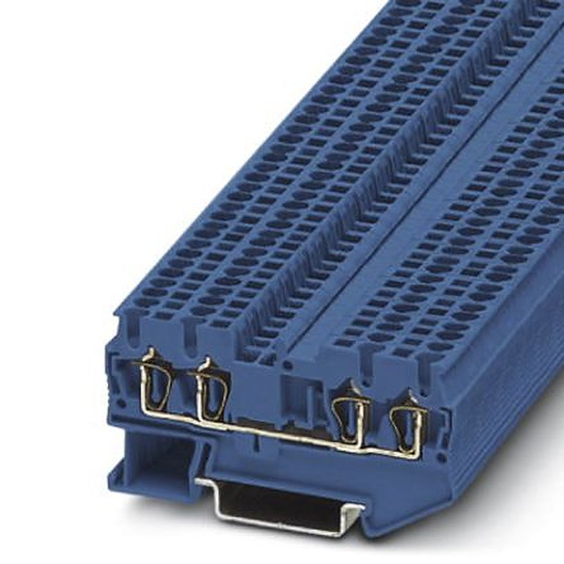 Phoenix Contact 3031199 ST1.5 Series Feed Through Terminal Block Blue, 1.5mm², 1-Level, Spring Cage