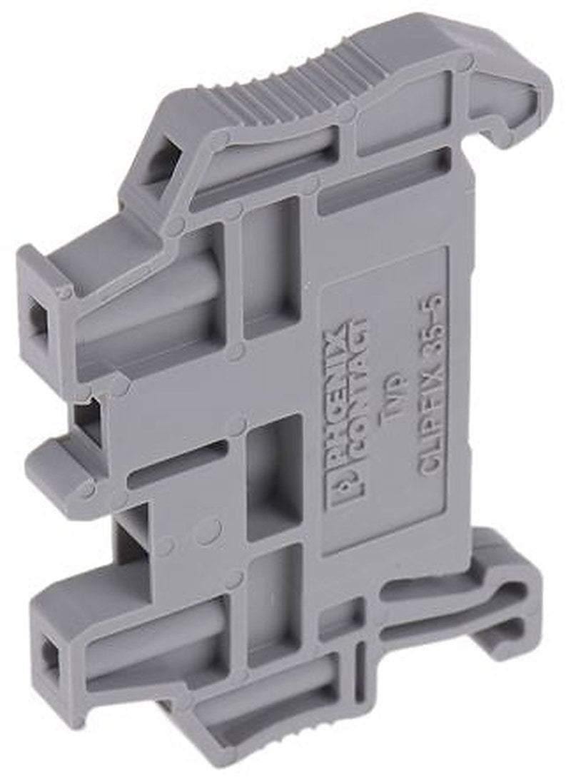Phoenix Contact CLIPFIX 35-5 V0 Series End Stop for Use with FBS5, DIN Rail NS 35/7.5, DIN Rail NS 35/15, UC-TM5, KSS 6,