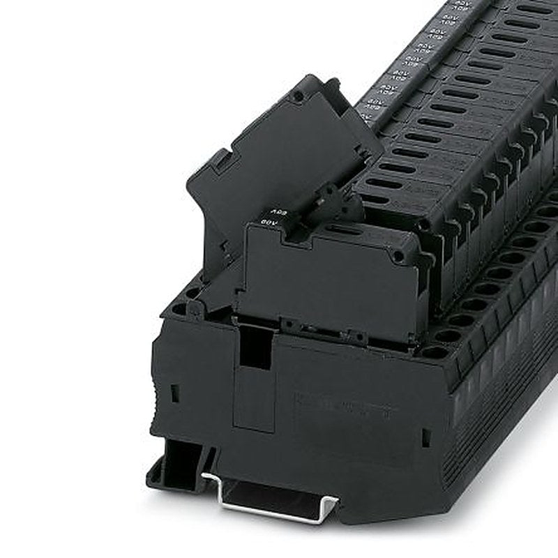 Phoenix Contact 3035182 ST 4-HESILED 60 Series Fuse Modular Terminal Block Black, 0.08mm², 4 mm², 1-Level Fused, Spring