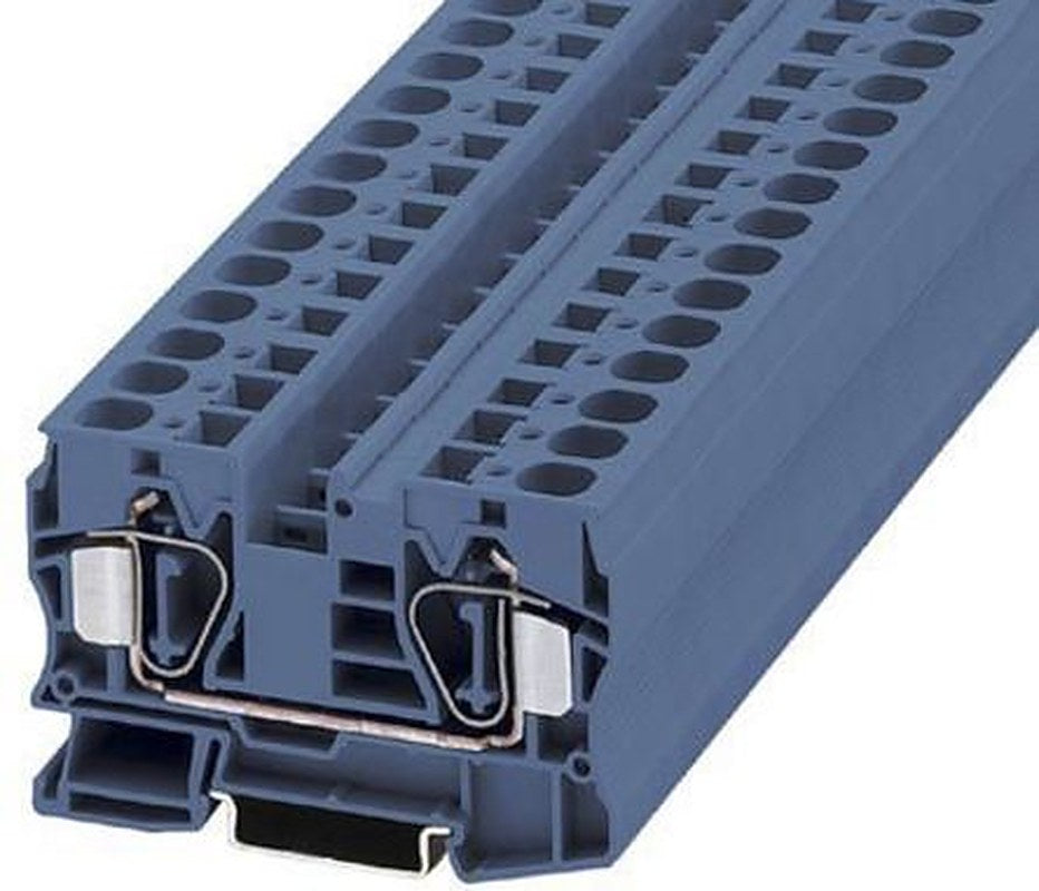 Phoenix Contact 3036152 ST 16 BU Series Feed Through Terminal Block Blue, 1.5mm², 25 mm², 1-Level, Spring Cage, IECEx,