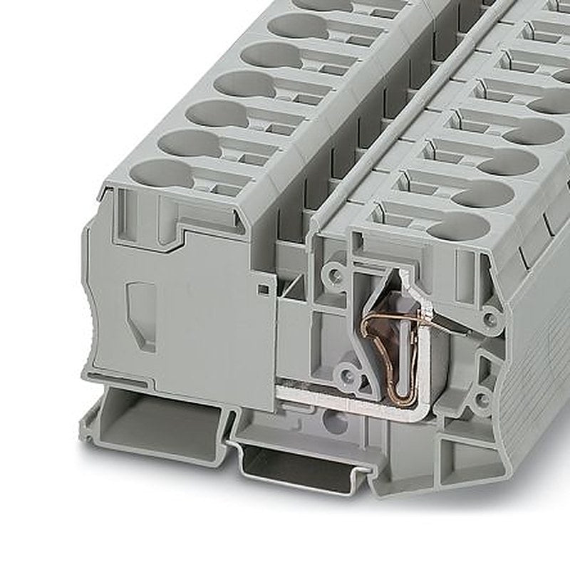 Phoenix Contact 3036178 ST 35 Series Feed Through Terminal Block Grey, 2.5mm², 35 mm², 1-Level, Spring Cage, IECEx, ATEX