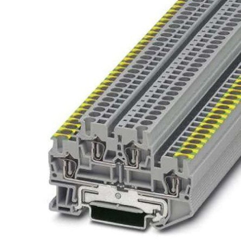 Phoenix Contact 3036314 DIN Rail Terminal Block Green, Grey, Yellow, 0.08mm², 4 mm², 1-Level, Spring Cage