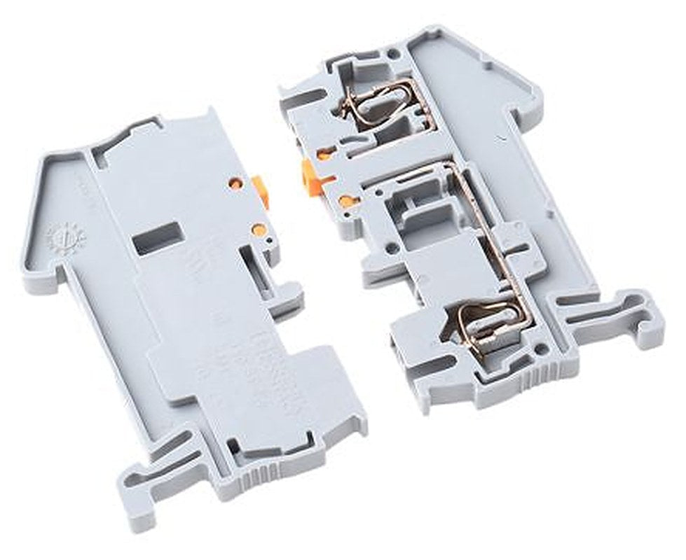 Phoenix Contact 3036343 ST 2.5-MT Series Knife Disconnect Terminal Block Grey, 0.2mm², 6 mm², 1-Level, Spring Cage