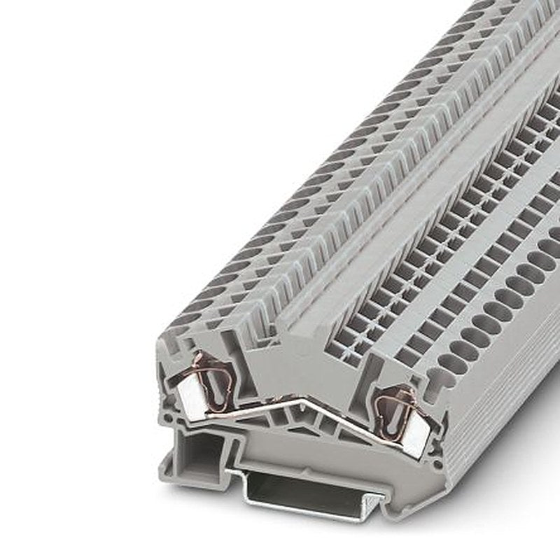 Phoenix Contact 3036424 STS 4 Series DIN Rail Terminal Block Grey, 0.08mm², 6 mm², 1-Level, Spring Cage, IECEx PTB