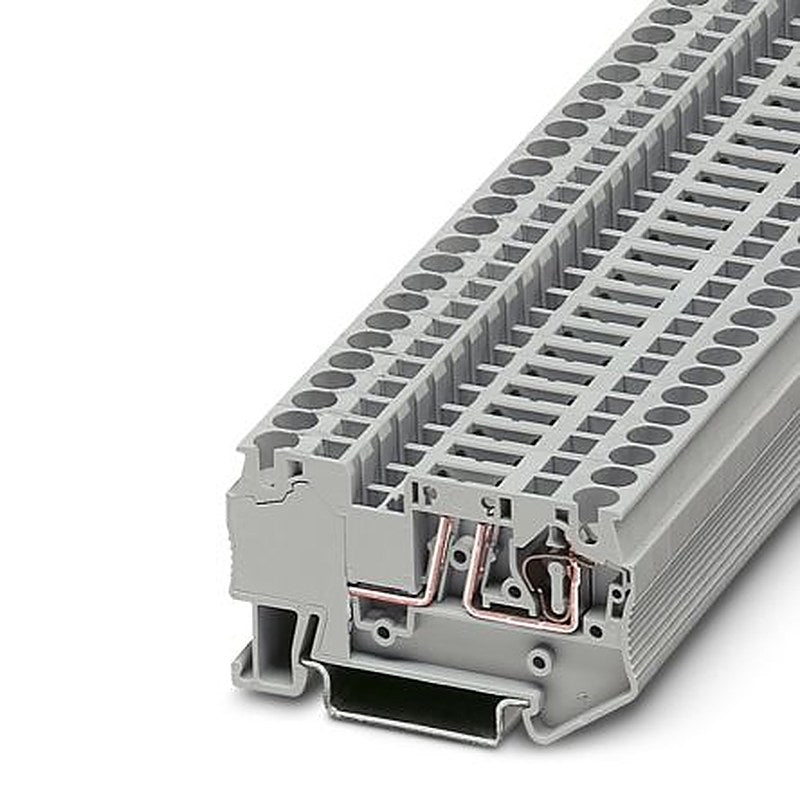 Phoenix Contact 3038367 ST 4-TG Series Disconnect Terminal Block Grey, 0.08mm², 6 mm², 1-Level, Spring Cage
