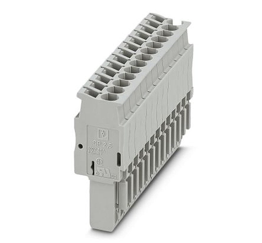 Phoenix Contact SP 2.5/13 Series Terminal Plug for Use with DIN Rail