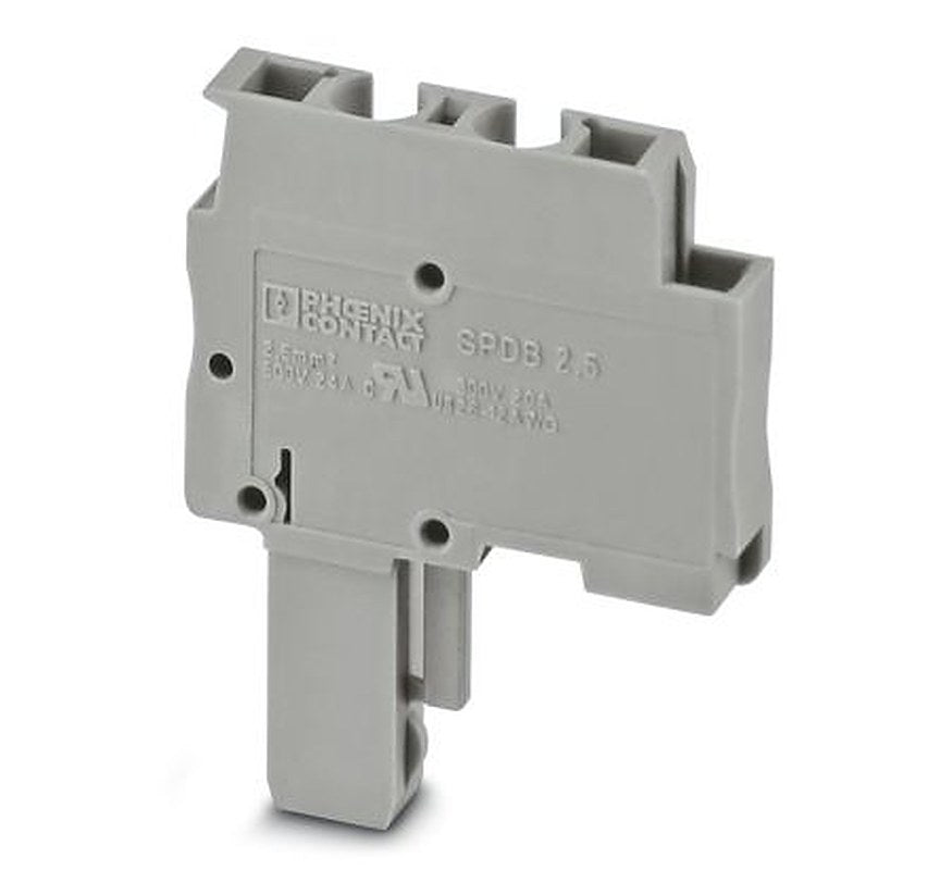 Phoenix Contact SPDB Series Terminal Plug, 1-Way, 12AWG, 28 AWG Wire, 24A Spring Cage