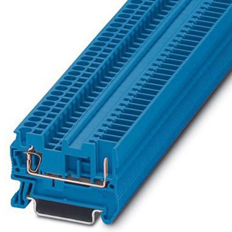 Phoenix Contact 3040656 Feed Through Terminal Block Blue, 0.08mm², 4 mm², 1-Level, Spring Cage