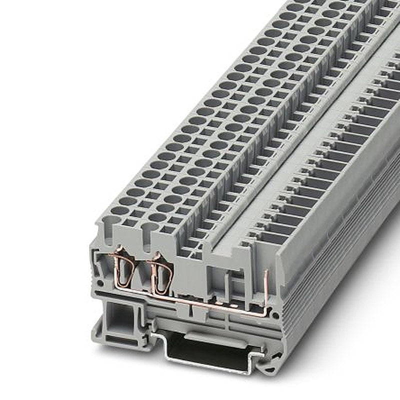 Phoenix Contact 3042117 Feed Through Terminal Block Grey, 4mm², 1-Level, Spring Cage