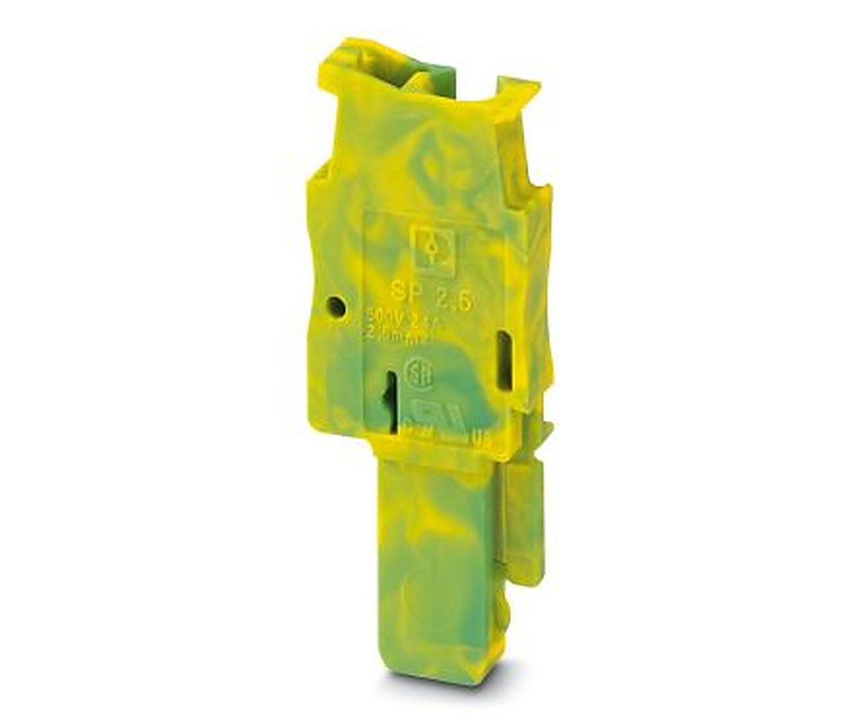 Phoenix Contact 5/1-L GNYE, SP 2 Series Plug In Block, 24A