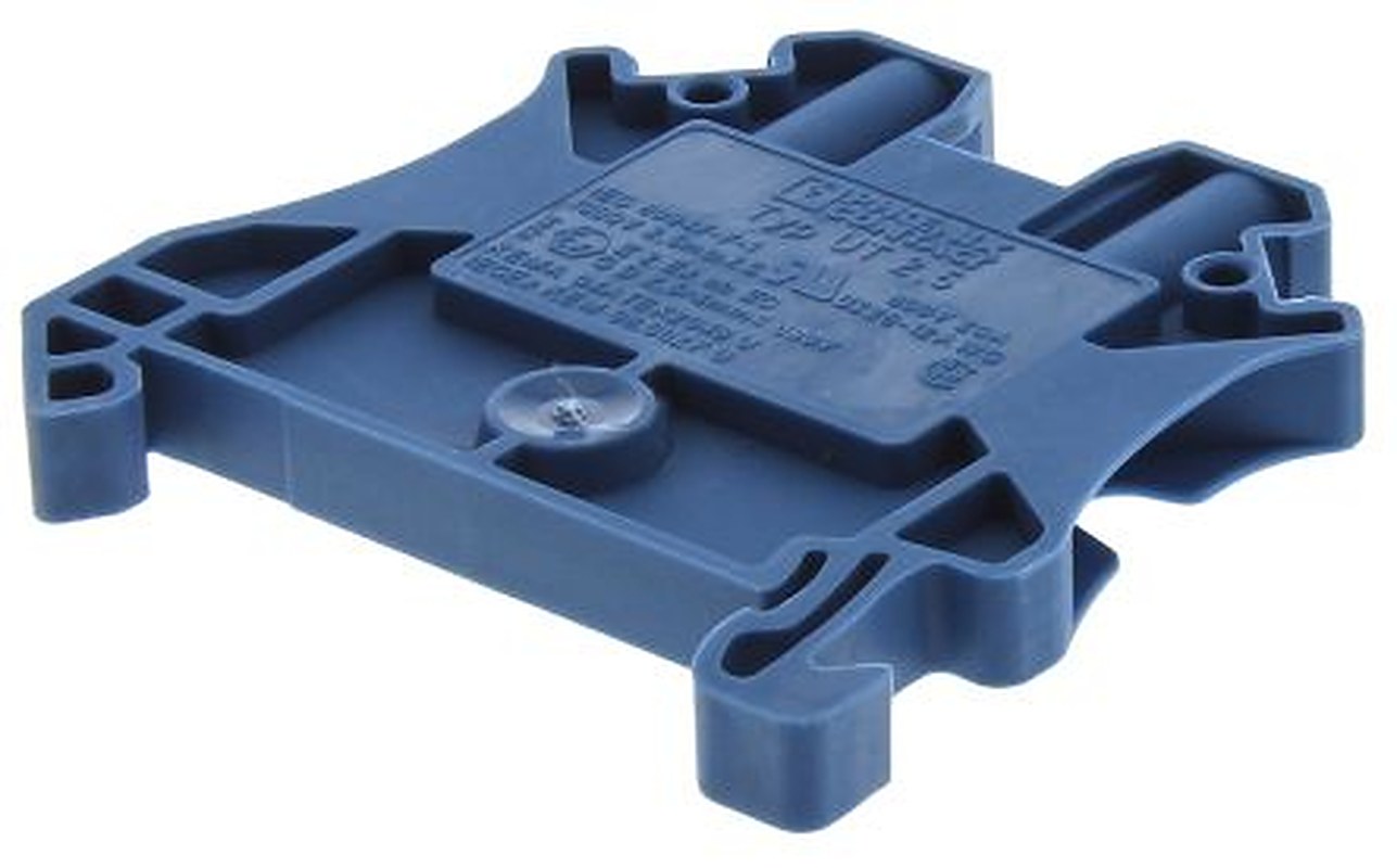 Phoenix Contact 3044089 UT 2.5 BU Series Feed Through Terminal Block Blue, 0.14mm², 4 mm², 1-Level, Screw, ATEX
