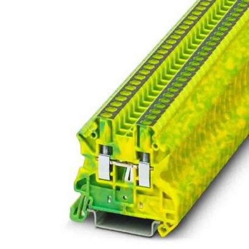 Phoenix Contact 2-Way Earth Terminal Block, 4mm², 12AWG, 26 AWG Wire, Screw, Polyamide Housing