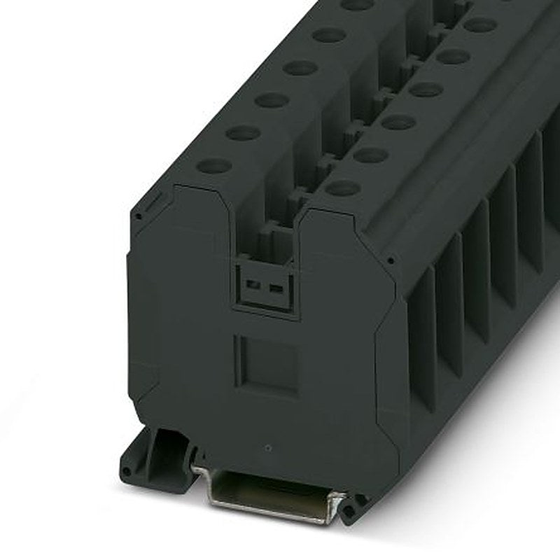 Phoenix Contact 3044226 UT 35 BK Series Feed Through Terminal Block Black, 1.5mm², 50 mm², 1-Level, Screw