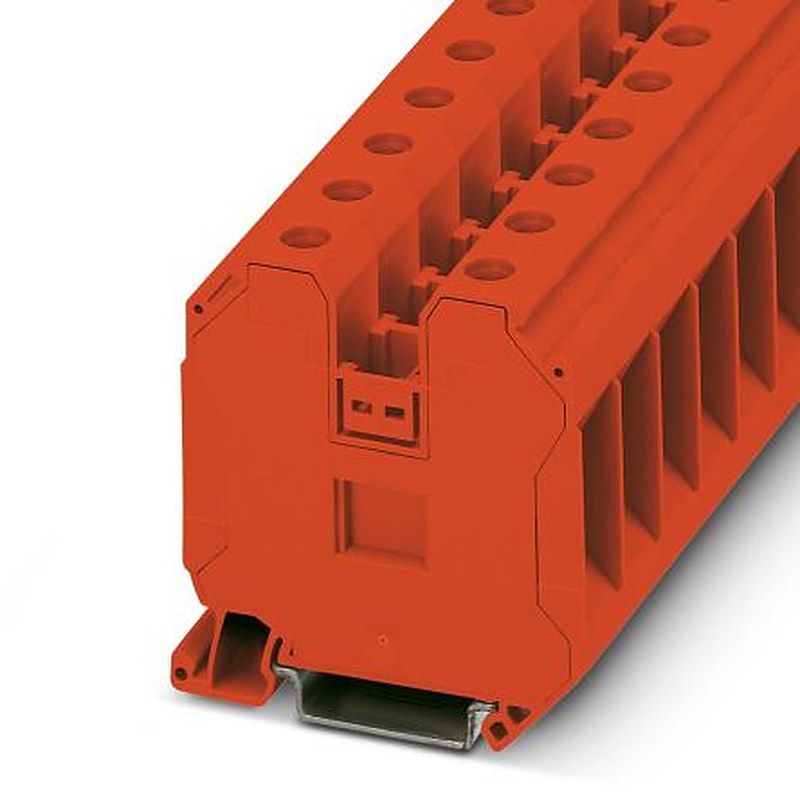 Phoenix Contact 3044227 UT 35 RD Series Feed Through Terminal Block Red, 1.5mm², 50 mm², 1-Level, Screw