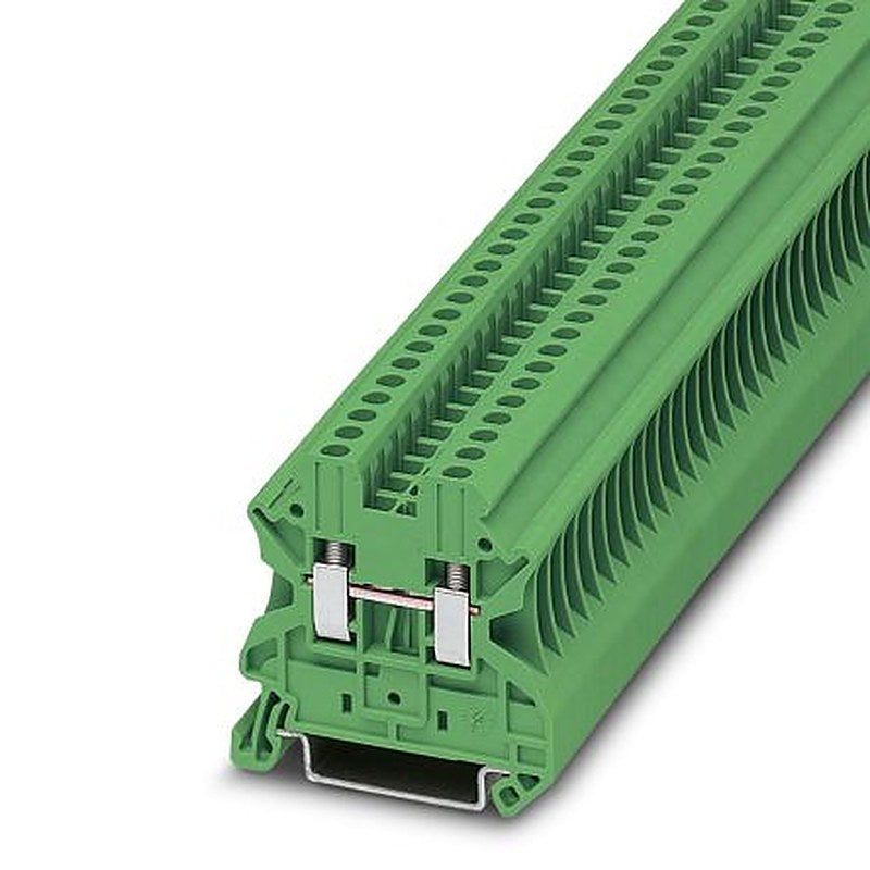 Phoenix Contact 3045091 UT 2.5 GN Series Feed Through Terminal Block Green, 5.2mm², 1-Level, Screw