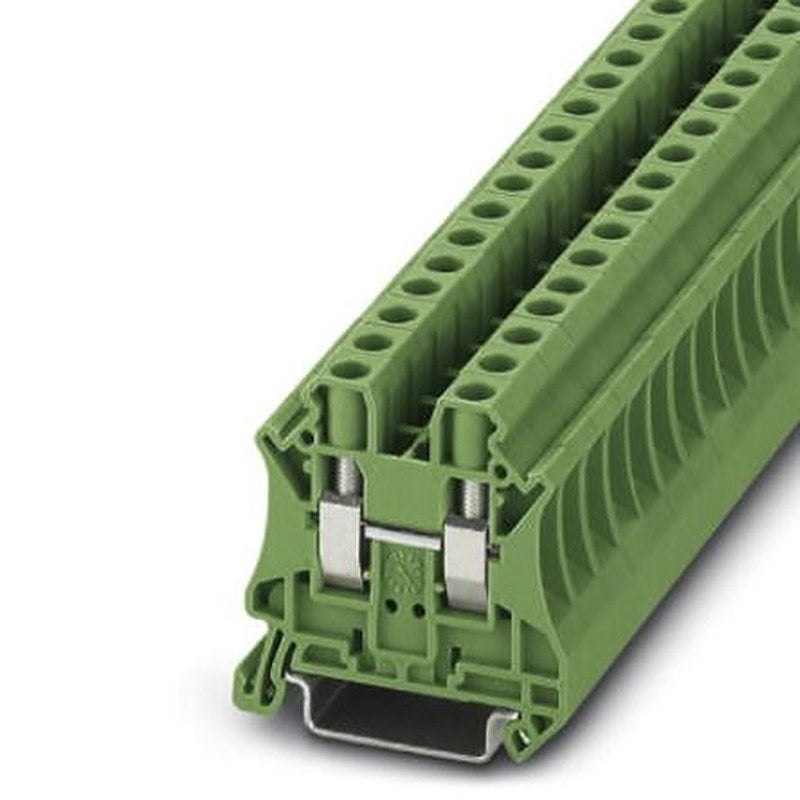 Phoenix Contact 3045211 UT 6 GN Series Feed Through Terminal Block Green, 6mm², 1-Level, Screw, ATEX, IECEx