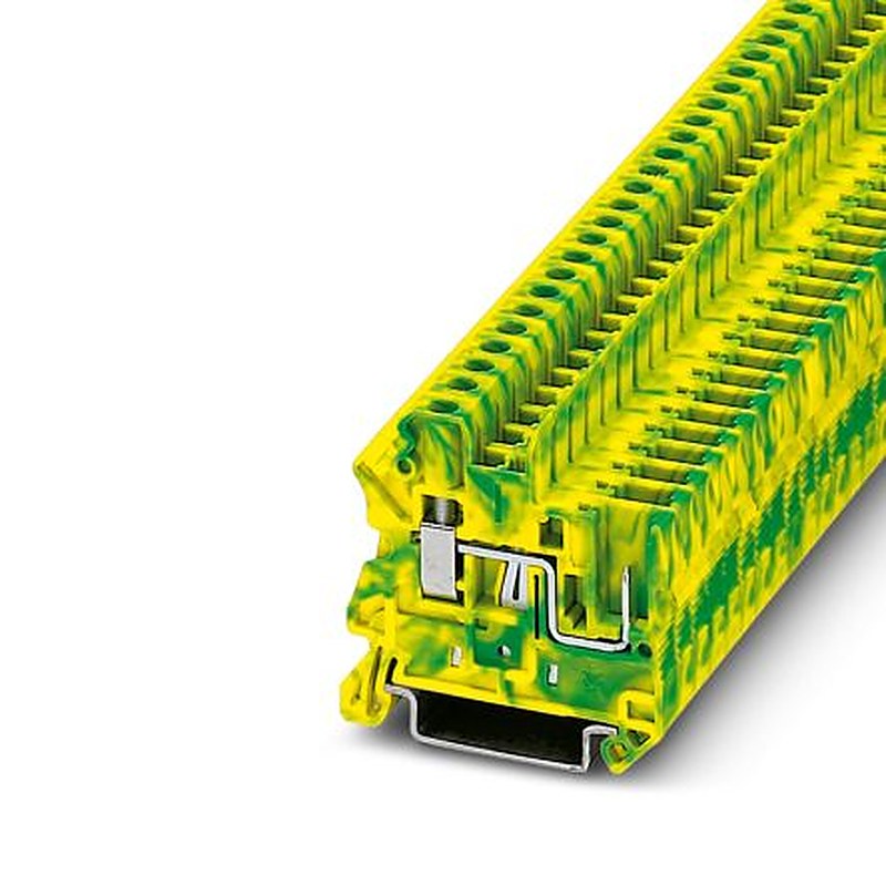 Phoenix Contact 2-Way Earth Terminal Block, 6mm², 10AWG Wire, Screw, Polyamide Housing