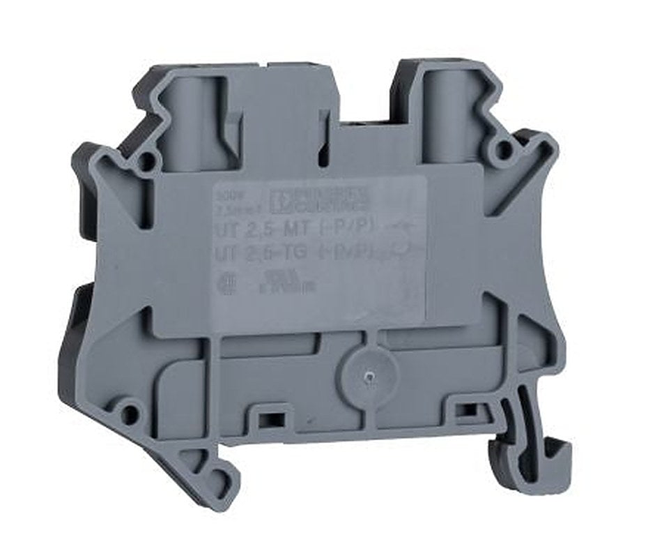 Phoenix Contact 3046388 UT 2.5-TG Series Disconnect Terminal Block Grey, 2.5mm², 1-Level, Screw