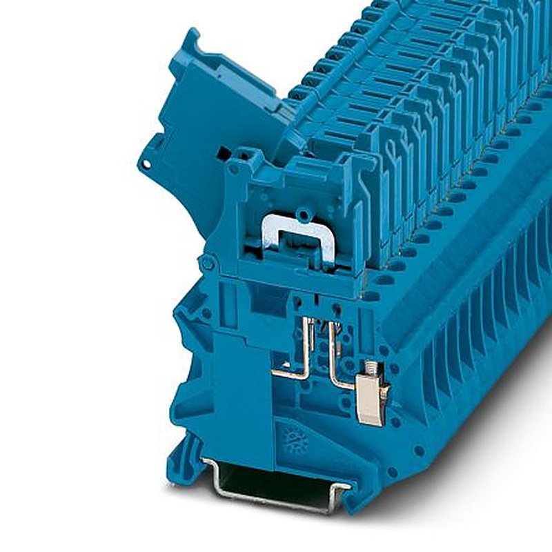 Phoenix Contact 3046456 UT 4-HEDI BU Series Terminal Block Blue, 2.5mm², 1-Level, Screw