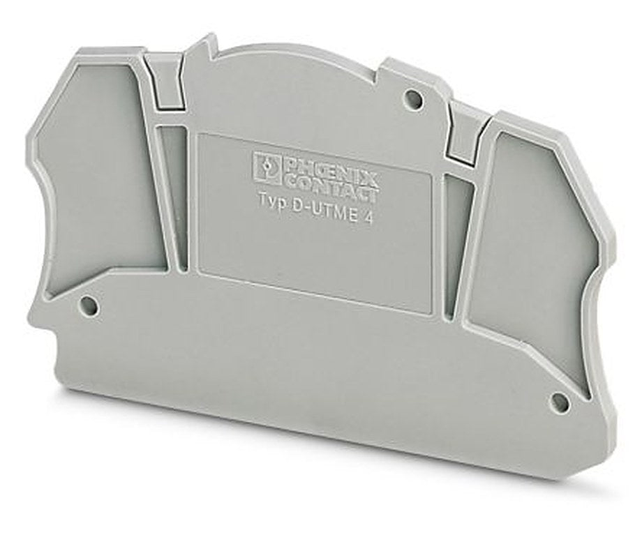Phoenix Contact D-UTME 4 Series End Cover for Use with Modular Terminal Block