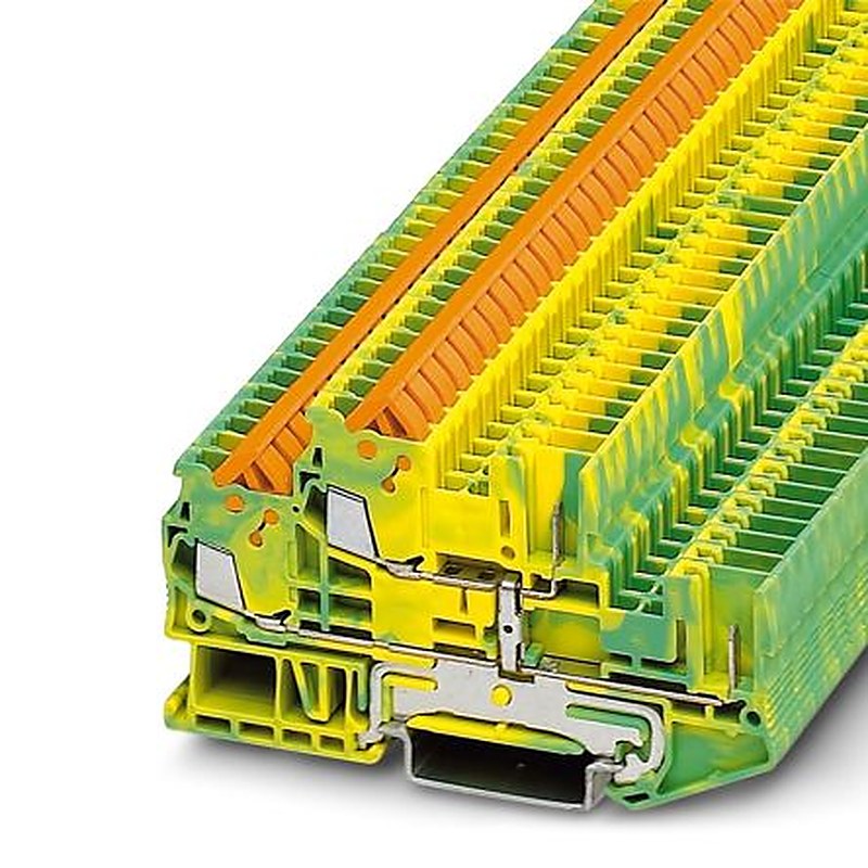 Phoenix Contact 3050219 Double Level Terminal Block Green, Yellow, 0.25mm², 1.5 mm², 2-Level, Quick Connect