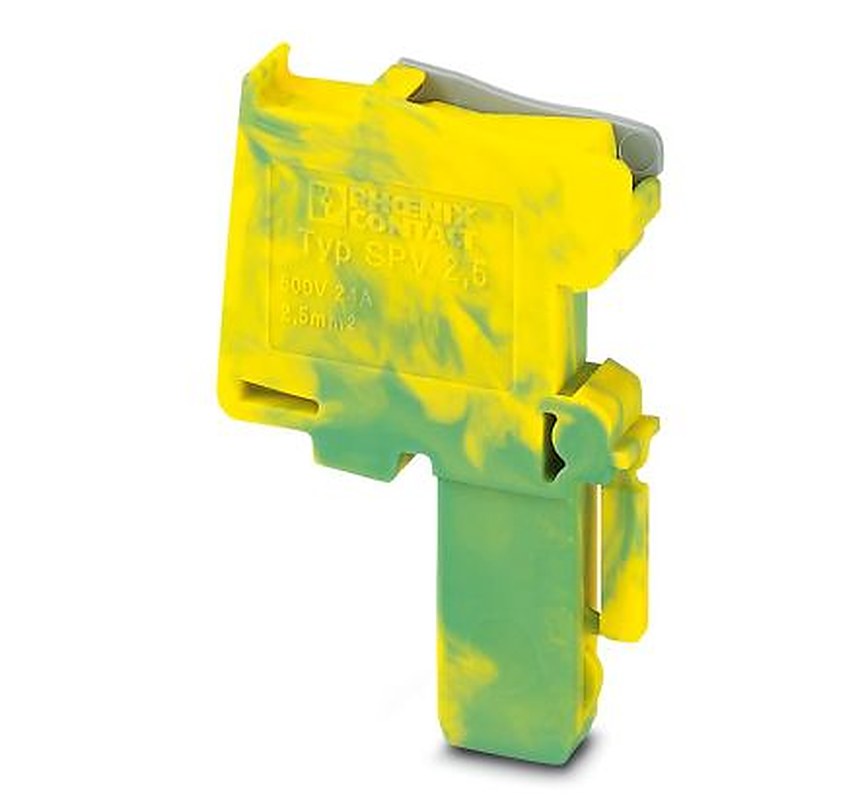 Phoenix Contact SPV Series Terminal Plug, 1-Way, 12AWG, 28 AWG Wire, 24A Spring Cage