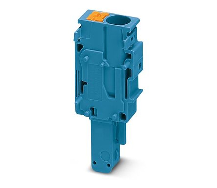 Phoenix Contact PP-H 6/1-M BU Series Pluggable Terminal Block, 1-Contact, 8.2 mm Pitch, 1 Row, 3061703