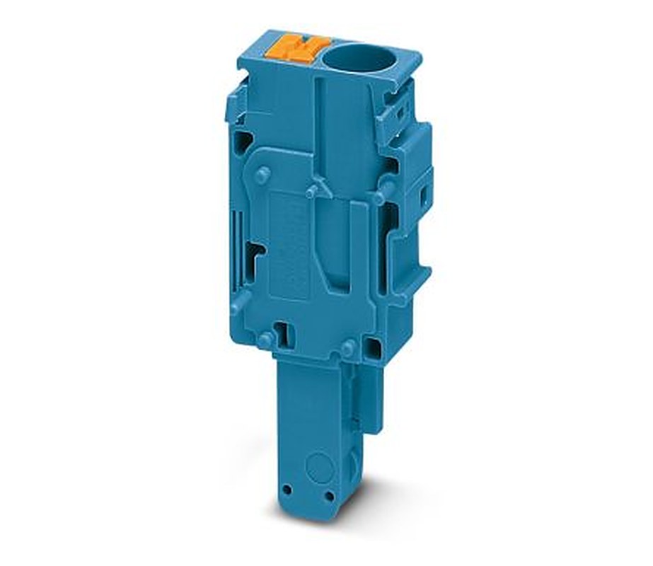Phoenix Contact PP-H 6/1-R BU Series Pluggable Terminal Block, 1-Contact, 8.2 mm Pitch, 1 Row, 3061732