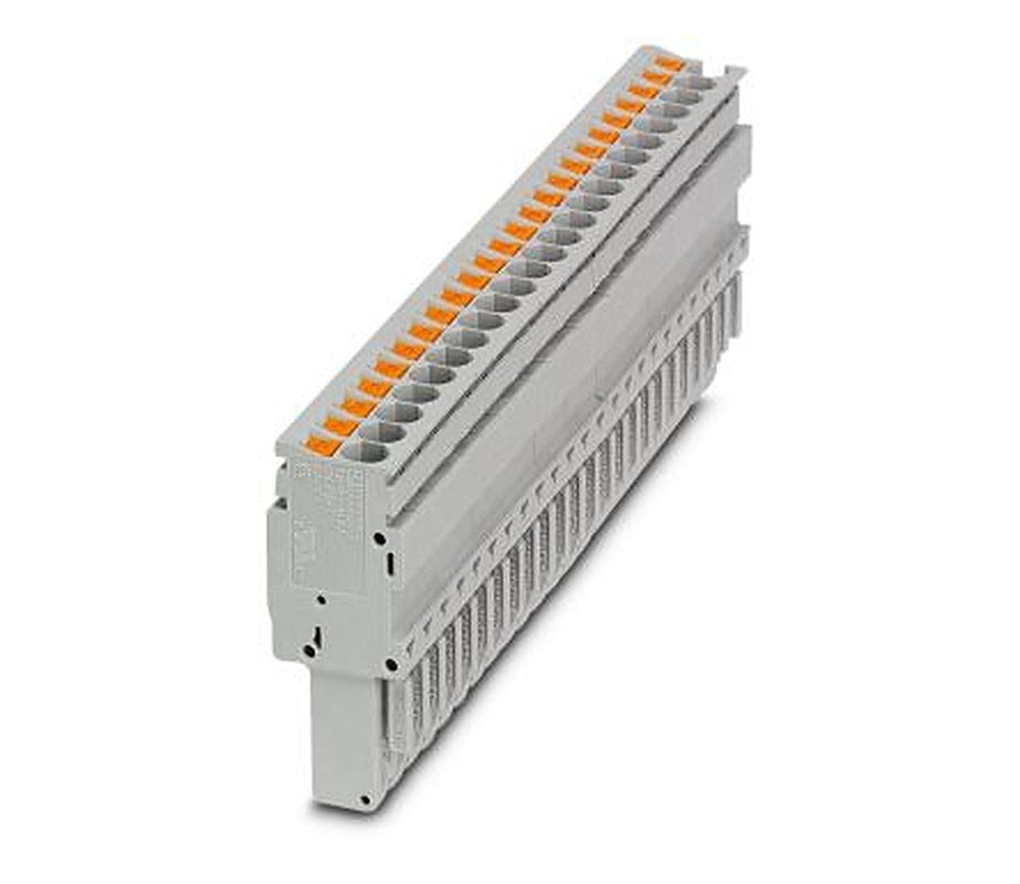 Phoenix Contact PP-H 2.5/24 Series Pluggable Terminal Block, 24-Contact, 5.2 mm Pitch, 1 Row, 3061897