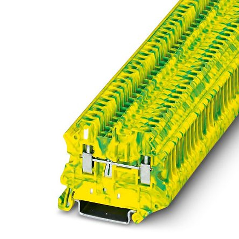Phoenix Contact 3064124 UT 2.5-MTD-PE Series Earth Terminal Block Yellow, Green, 0.14mm², 4 mm², 1-Level, Screw