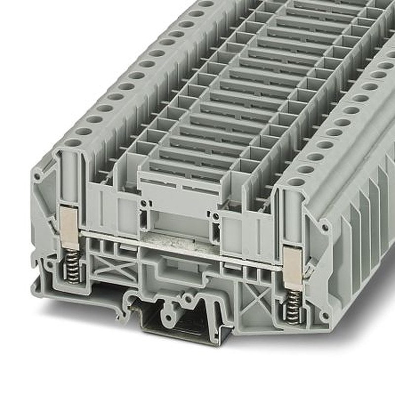 Phoenix Contact 3070331 USSTD 6/SP Series Feed Through Terminal Block Grey, 6mm², 1-Level, Screw