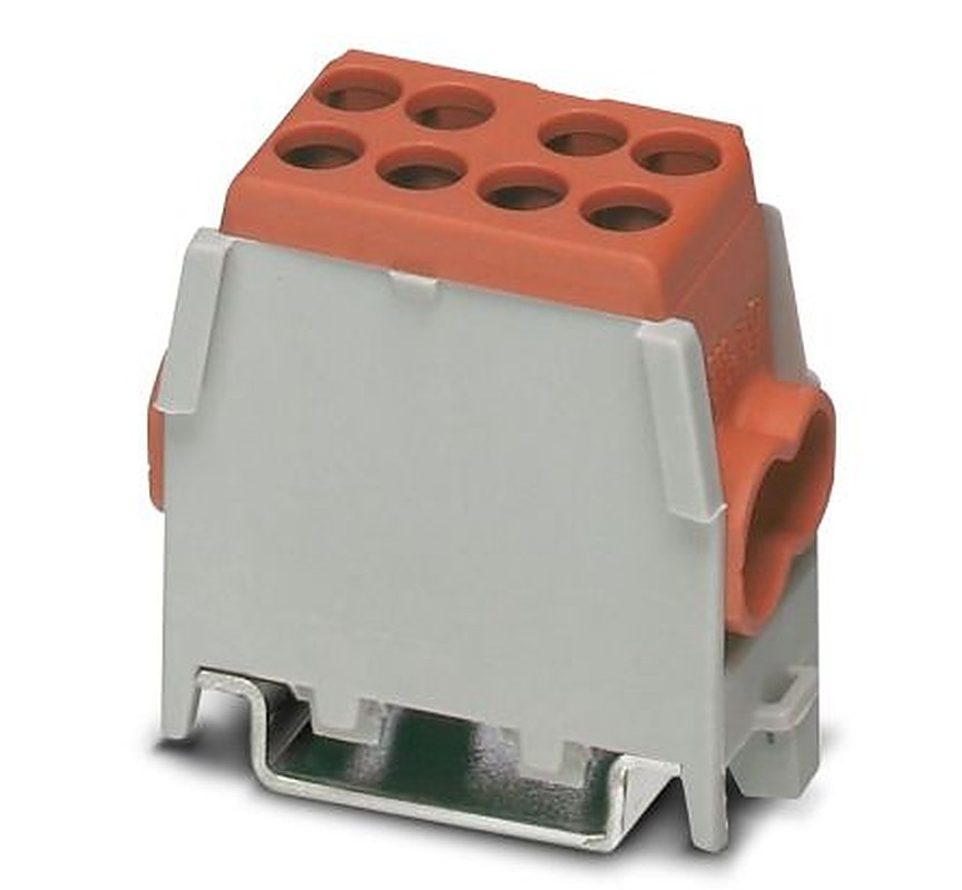 Phoenix Contact 3071357 UDB 2X25/16 BN Series Terminal Block Brown, 25mm², 1-Level, Screw