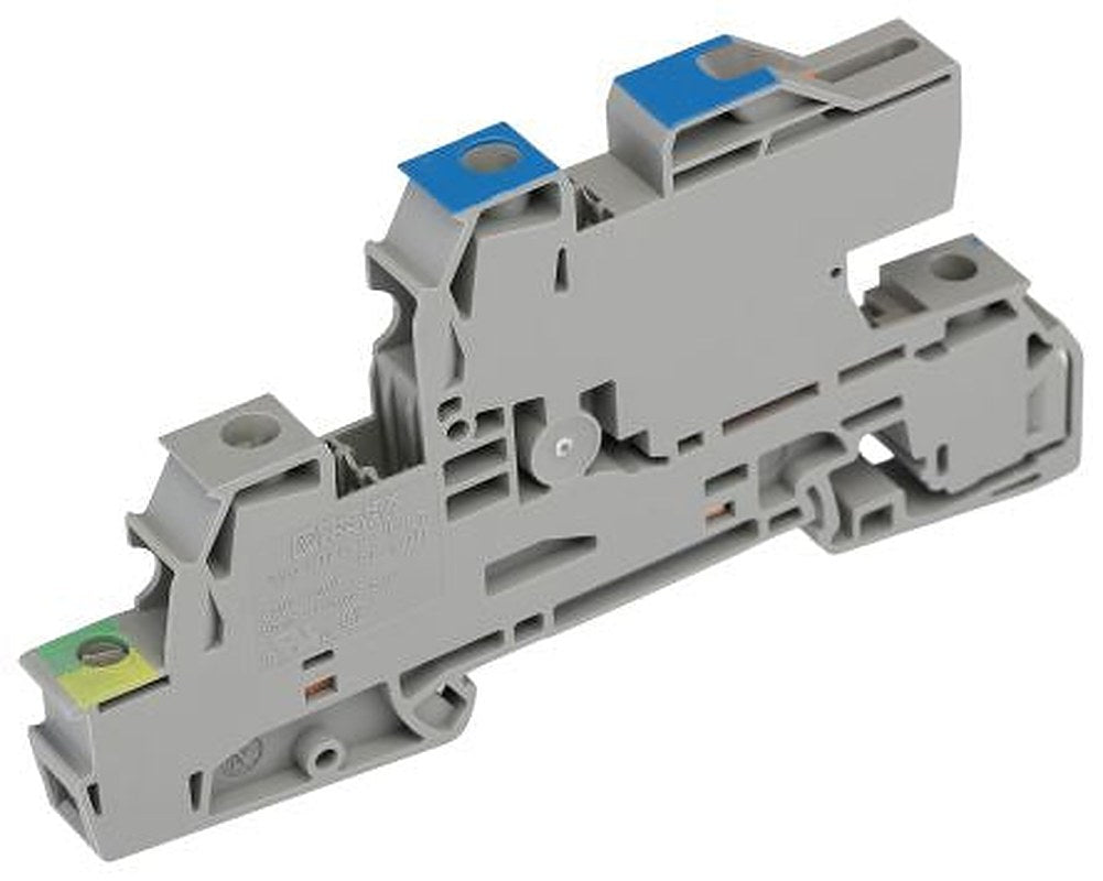 Phoenix Contact 4-Way DIN Rail Earth Terminal Block, 0.2mm², 10 mm², 24AWG Wire, Screw, Polyamide Housing