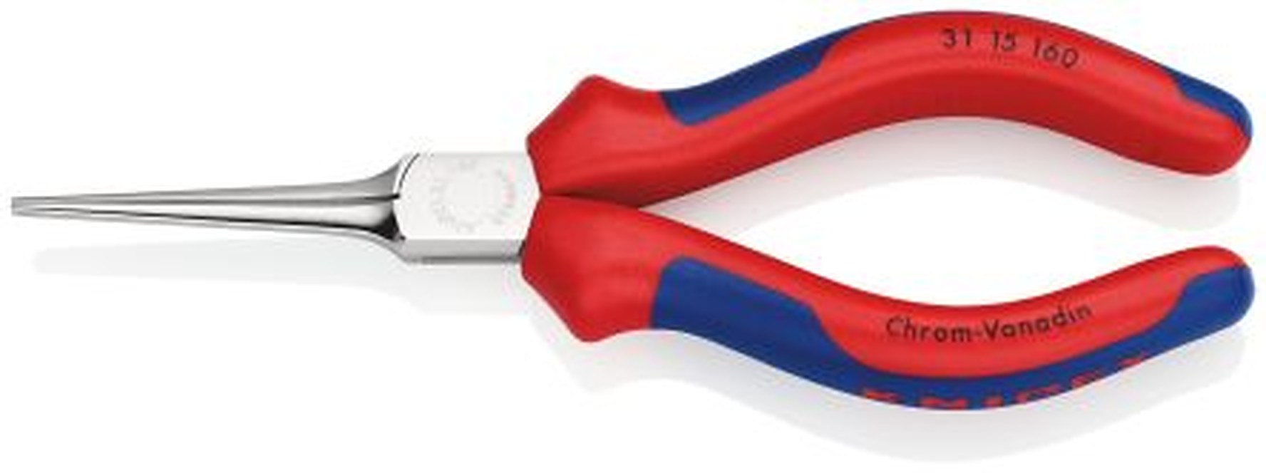 Knipex 1-Piece Nose Plier Straight, 170 mm Overall, 55mm Jaw