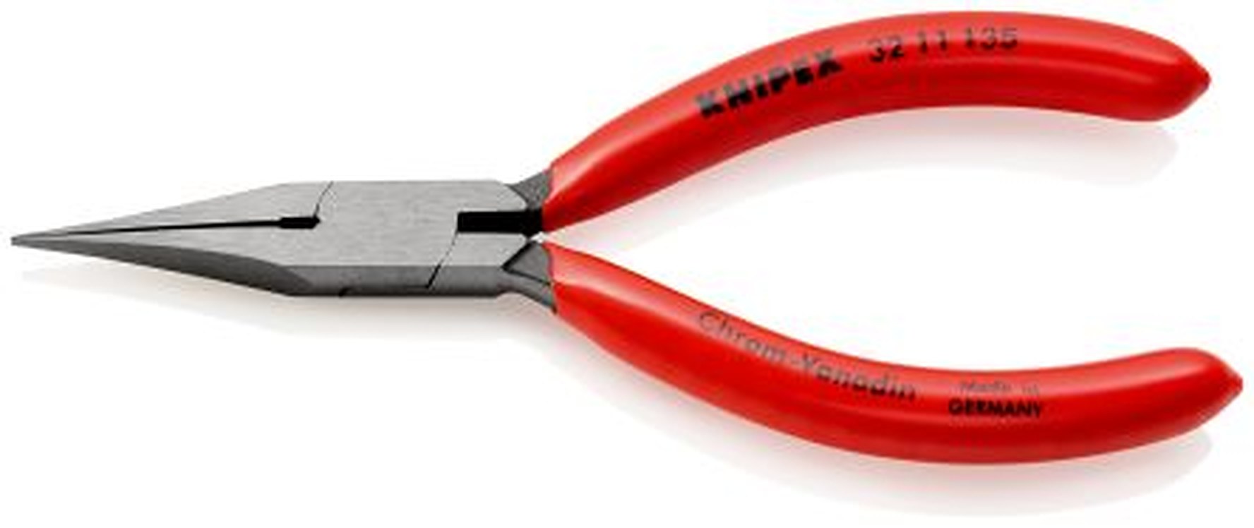 Knipex 32 11 1-Piece Long Nose Plier, 135 mm Overall, 34mm Jaw