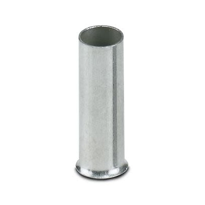 Phoenix Contact Ferrule, 12 mm Pin Length, 3.5 mm Pin Diameter, Silver to 10 AWG Wire Size